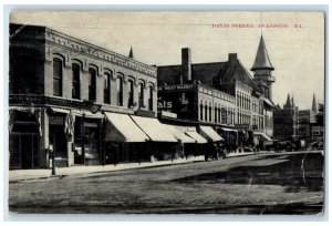 1911 Davis Street Exterior Building Evanston Illinois Vintage Antique Postcard
