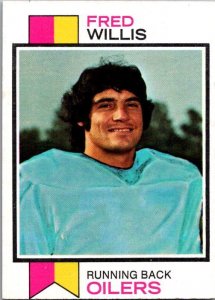 1973 Topps Football Card Fred Willis Houston Oilers sk2551
