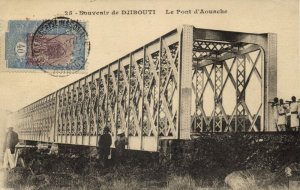 djibouti, DJIBOUTI, Le Pont d'Aouache, Bridge (1927) Postcard