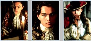 3 Postcards THE MAN in the IRON MASK Movie Stills LEONARDO DiCAPRIO 4x6 ~1998