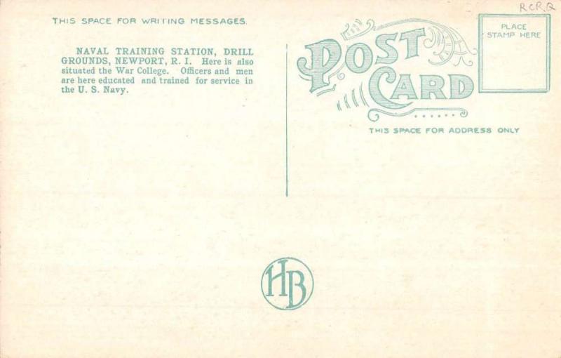 Newport Rhode Island Naval Training Drill Grounds Antique Postcard K93047