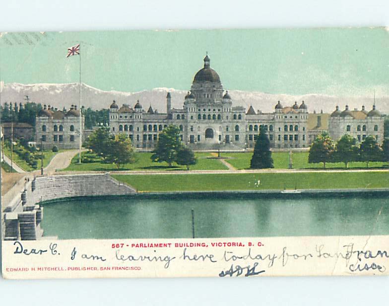 Pre-1907 PARLIAMENT BUILDINGS Victoria - Vancouver British Columbia BC AE9081