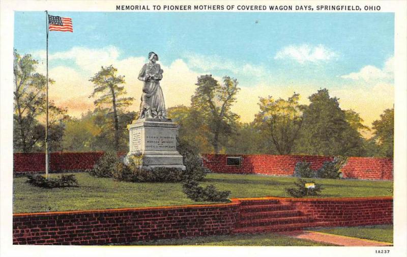 Ohio Springfield    Memorial to Pioneer Mothers of Covered Wagon Days