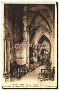 Old Postcard Dives sur Mer Pillars of the Church of Dives