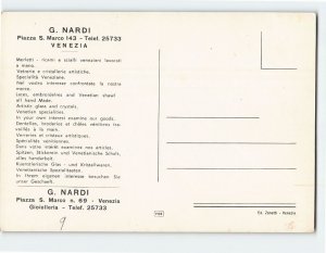 Postcard G. Nardi, Venice, Italy