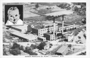 Gerber Baby Food Products Co Plant Fremont Michigan 1940s postcard