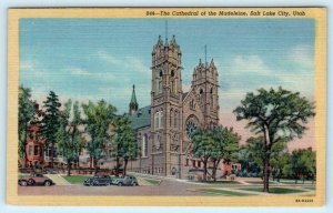 2 Postcards SALT LAKE CITY, UT ~ Interior/Exterior CATHEDRAL of the MADELEINE