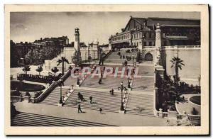 Postcard Old Marseille Escalier Monumental Gare Saint Charles