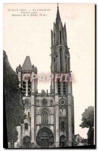 Old Postcard Senlis Oise La Cathedrale West Portal