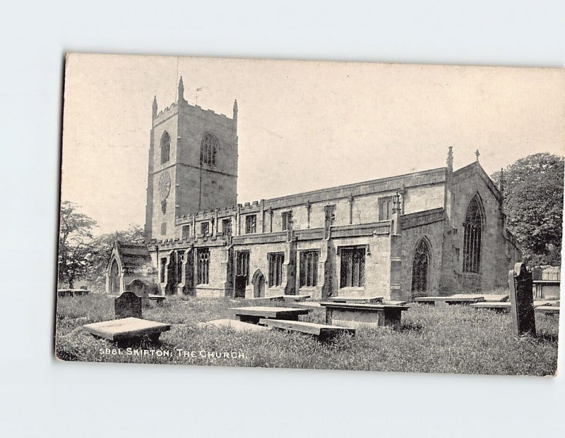 Postcard The Church, Skipton, England