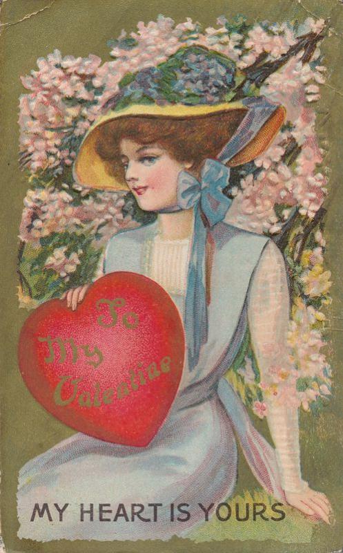 To My Valentine Greetings - My Heart is Yours - pm 1910 - DB