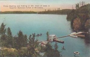 Minnesota Enjoy Boating and Fishing on The Chain of Lakes in Superior Nationa...