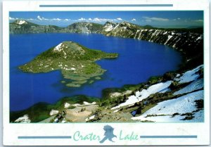 Postcard - Crater Lake with its incredibly blue water - Oregon