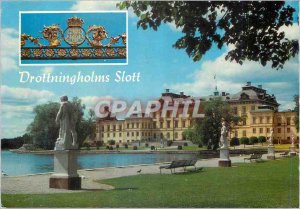 Postcard Modern Stockholm Drottinigholm Square Since 1981 Residence of the Ro...