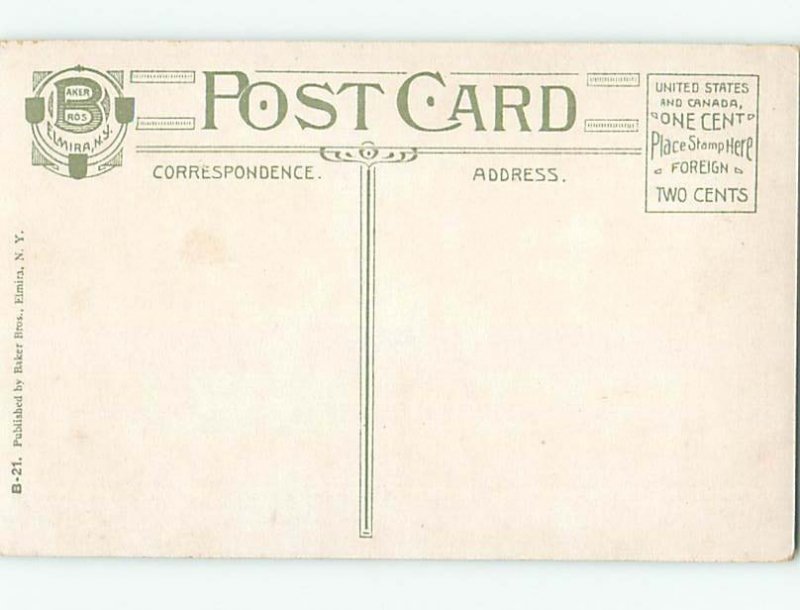 Divided-Back WATER SCENE Watkins Glen New York NY hk2884