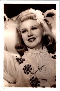 Real Photo Postcard Portrait of Ginger Rogers