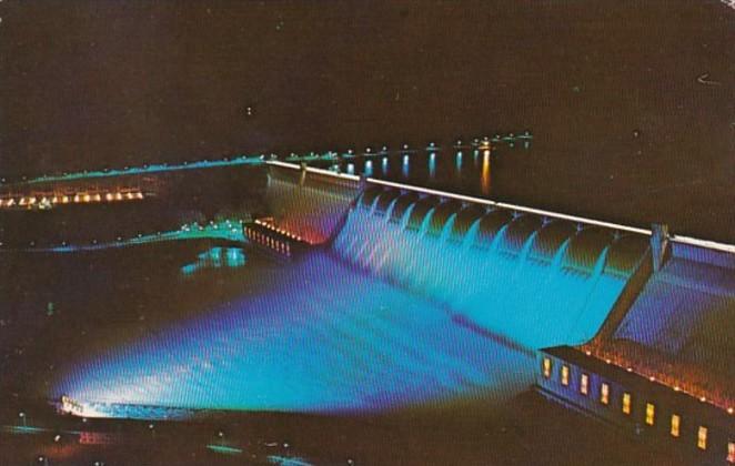 Washington Grand Coulee Dam At Night