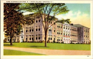 Home Economics Building, Rhode Island State College Kingston RI Vtg Postcard L48