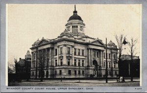 Wyandot County Courthouse Upper Sandusky Ohio Vintage Postcard C056