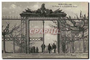 Old Postcard Montpellier Gate Drive Low