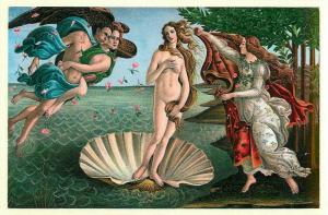 The Birth of Venus by Botticelli Nude Art Postcard