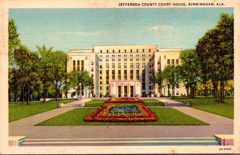 Alabama Birmingham Jefferson County Court House Curteich