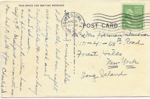 US Doylestown, Pennsylvania. (pop 8500)  Old - Used #839 coil. Mailed in 1947