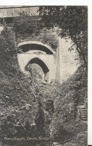 Wales Postcard - Devils Bridge - Aberystwyth - Cardiganshire - Ref TZ1013