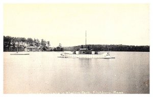 Massachusetts Fitchburg   The McKinley Cruiser on Lake in Whalom Park