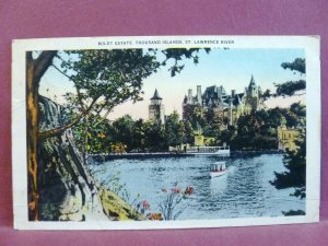 Postcard NY Thousand Islands Boldt Estate