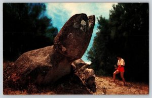 Postcard Hawaii Phallic Stone - Molokai