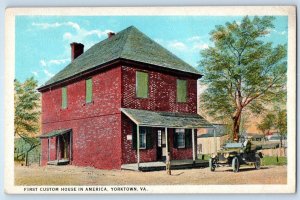 c1930's First Custom House In America Yorktown Virginia VA Vintage Postcard