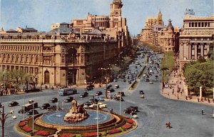 Cibeles y Calle Alcala Madrid Spain Postal Used Unknown 