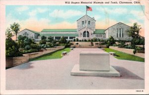 Will Rogers Memorial Museum Tomb Claremore Oklahoma OK Postcard