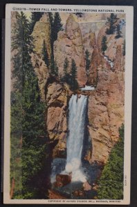 Tower Fall and Towers - Yellowstone N.P., WY - 1954