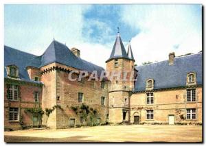 Postcard Old Carrouges Chateau Building North Oues Views of the Inner Court T...