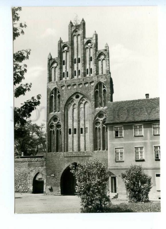 495555 East Germany GDR Neubrandenburg Treptow Gate Old photo postcard