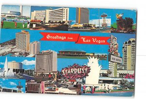 Las Vegas Nevada NV Vintage Postcard The Strip Hotels Various Scenes