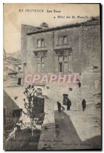 Old Postcard En Provence Les Baux of Hotel De Manville