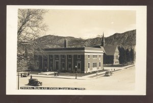 RPPC CEDAR CITY UTAH FEDERAL BUILDING CHURCH VINTAGE REAL PHOTO POSTCARD