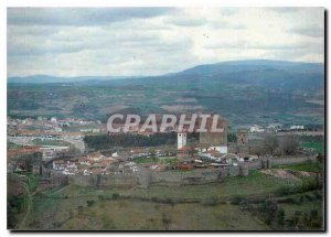 Postcard Modern Braganca Portugal Partial view of Braganca