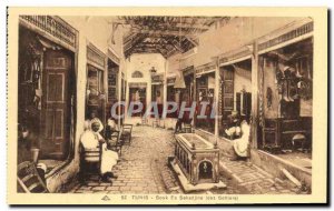 Old Postcard Tunis Souk Es Sekadjine of Saddlers