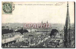 Old Postcard Nancy General view taken from the Basilica Saint Epvre