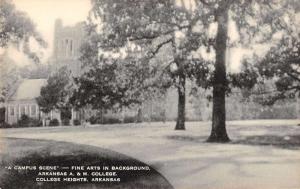 College Heights Arkansas campus scene A & M College antique pc Z22336