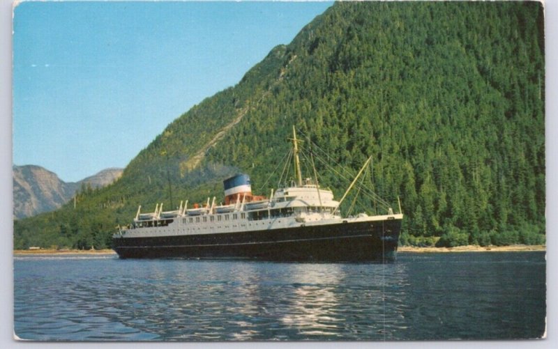 SS Prince George, CN Steamship Cruise Ship, Near Ocean Falls, BC, 1983 Postcard