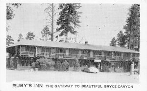 F88/ Bryce Canyon Utah Postcard c1940s Ruby's Inn Roadside Cabins