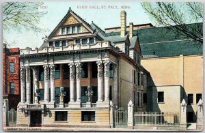 1910 Elks Hall Saint Paul Minnesota MN Front Building Posted Postcard