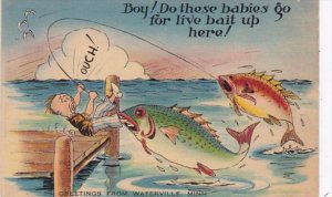 Fishing Humour Boy Do These Babirs Go For Live Bait Up Here