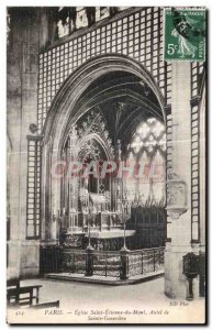 Old Postcard Paris Eglise Saint Elienne Mount Shrine of Sainte Genevieve