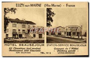 Old Postcard Luzy sur Marne France Hotel Beausejour Purfina